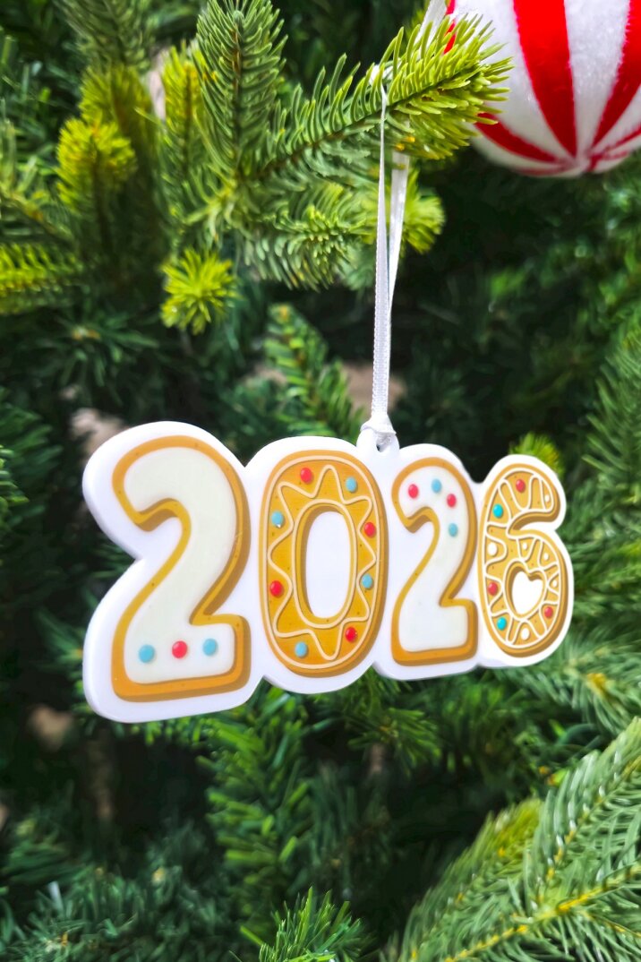 2026 Yazılı Kurabiye Konsept Yılbaşı Ağacı Süsü - 3
