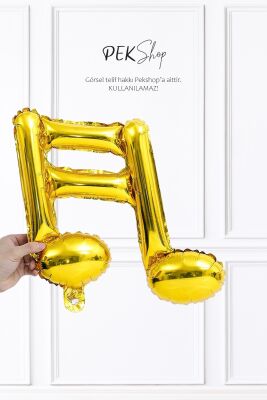 2li Gold Nota Şekilli Folyo Balon Altın - 2