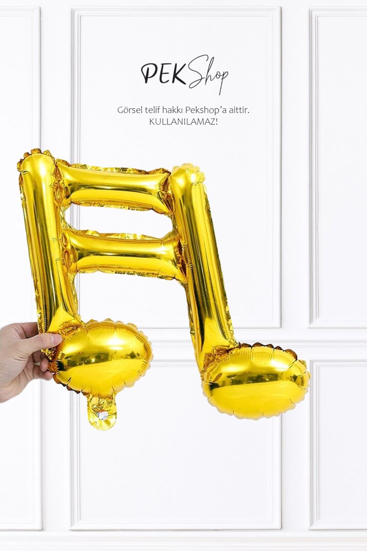 2li Gold Nota Şekilli Folyo Balon Altın - 2