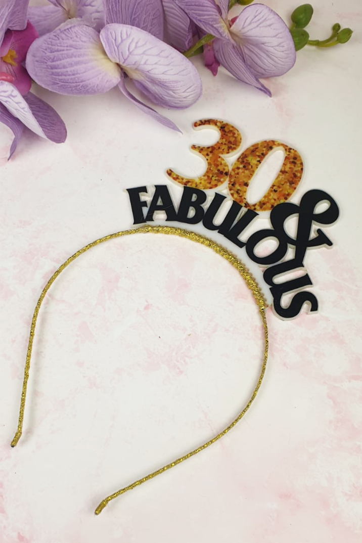 30 Yaş Doğumgünü Tacı, 30 & Fabulous Tacı - 1