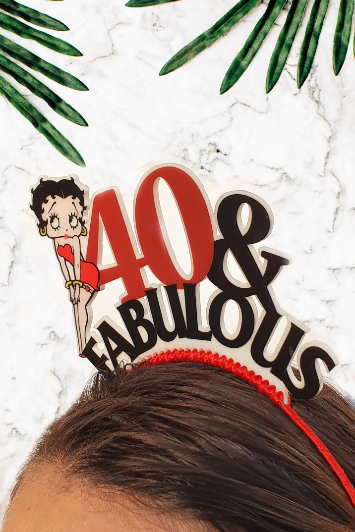 40&Fabulous Tacı, 40 Yaş Doğumgünü Tacı, Betty Boop - 1