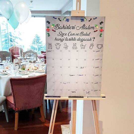 Baby Shower Tahmin Panosu