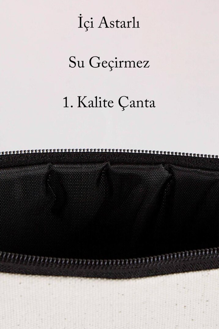 8 Mart Kadınlar Günü Hediyesi Astarlı Makyaj Çantası Clutch Çanta Model4 - 2