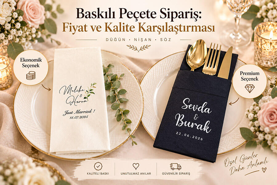 Baskılı Peçete Sipariş: Fiyat ve Kalite Karşılaştırması