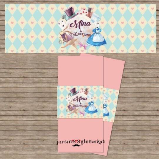 Alice In Wonderland Konsept Peçete Sargısı