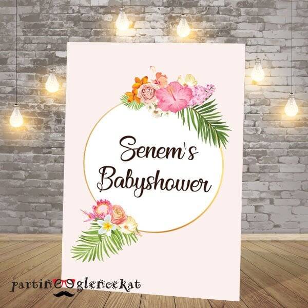 Aloha Baby Shower Karşılama Panosu - 1