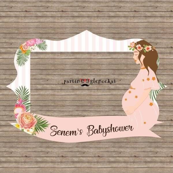 Aloha Baby Shower Konsept Hatıra Fotoğraf Çerçevesi - 1