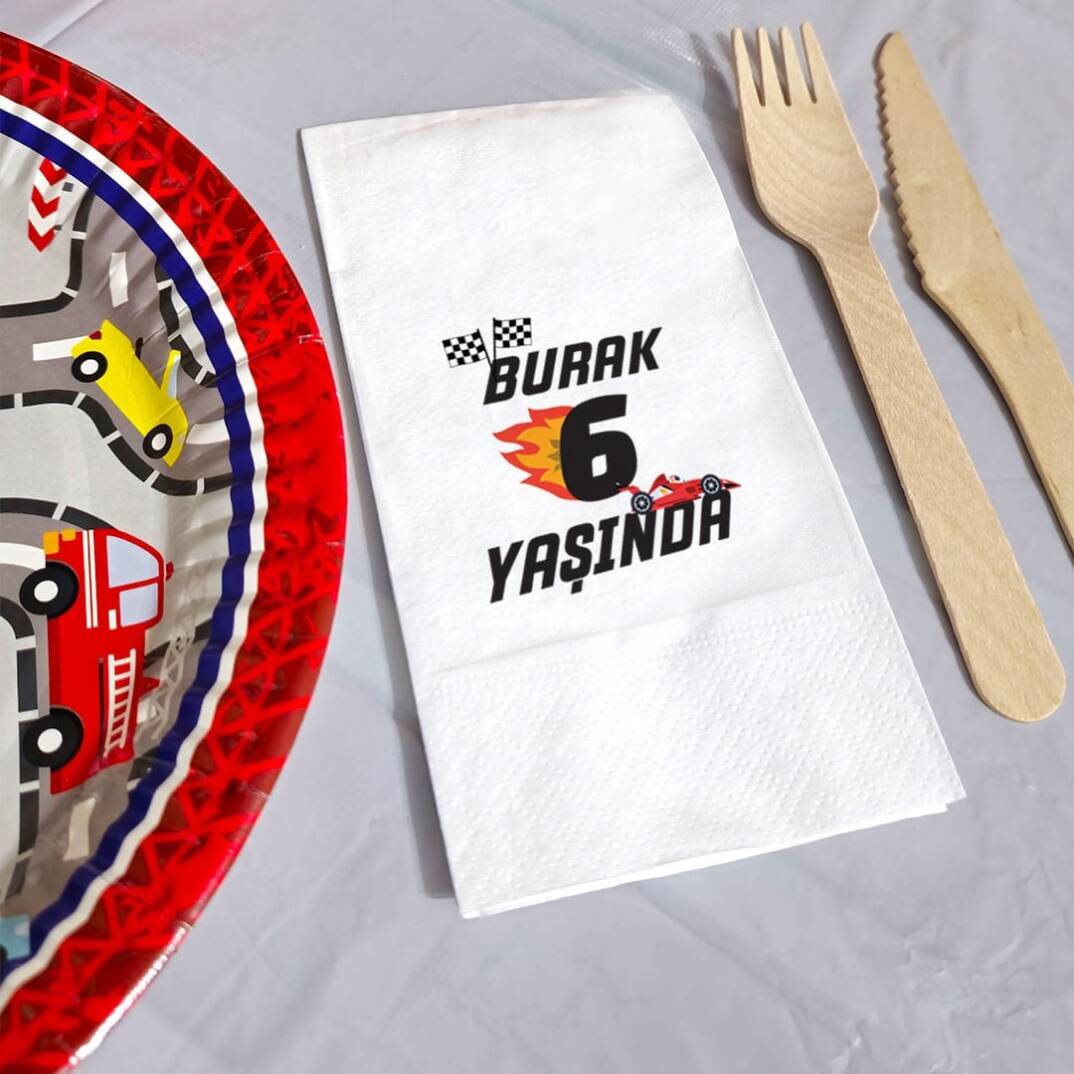 Araba Yarışı Konsept Peçete - 1