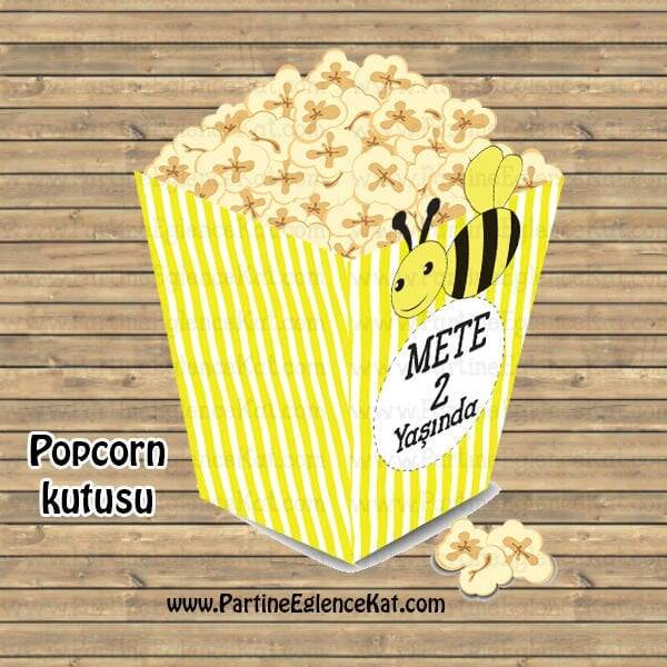 Arı Konsept Popcorn Kutusu - 1