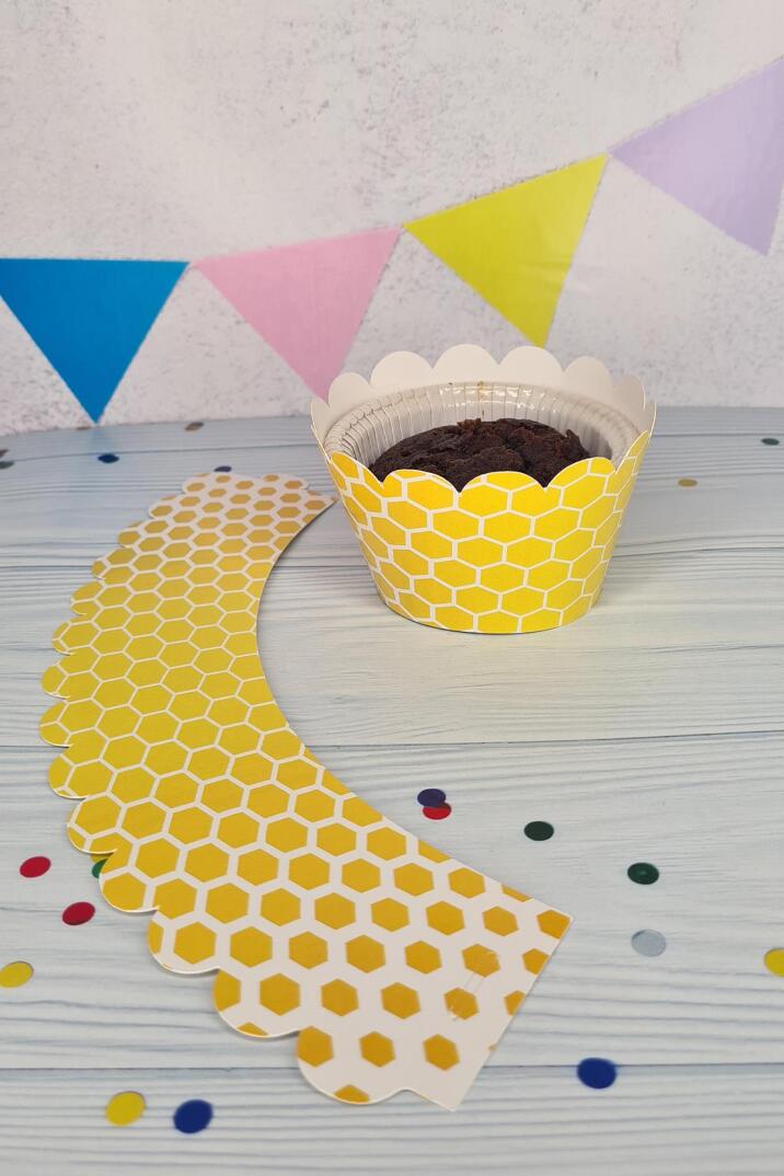 Arı Konsepti Cupcake Sargısı 10'lu - 2