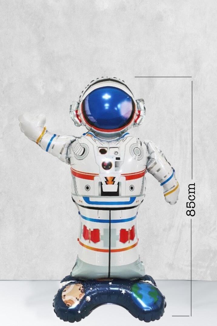 Ayaklı Astronot Balon Uzay Konsept Doğum Günü Balonu Büyük Astronot 85cm - 2