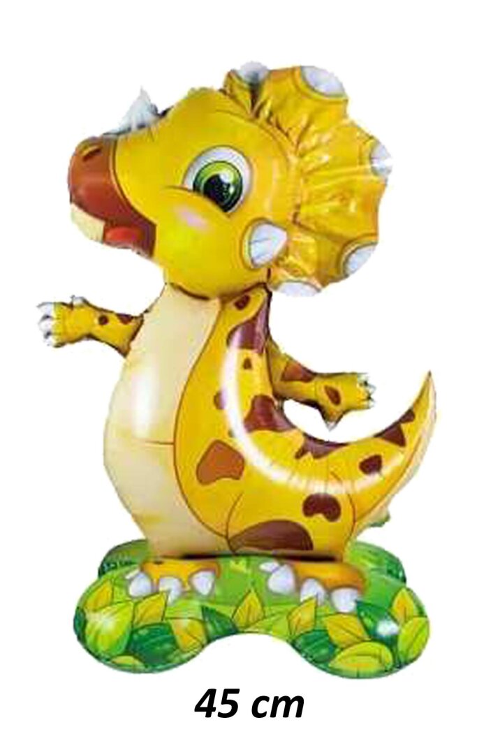 Ayaklı Dinazor Folyo Balon Dik Durabilen Masa Üstü Boy Dinozor 45cm - 1