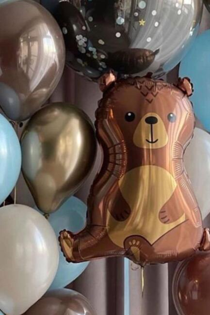 Ayıcık Folyo Balon Ayı Şekilli Balon 60cm - 5