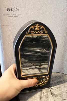 Aynalı Kapı Zili Sesli Korkutucu Cadılar Bayramı Kapı Zili Halloween Süs Aksesuar - 3