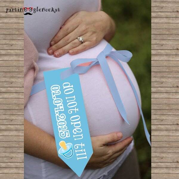 Baby Boy Konsept Hamile Karın Süsü - 1