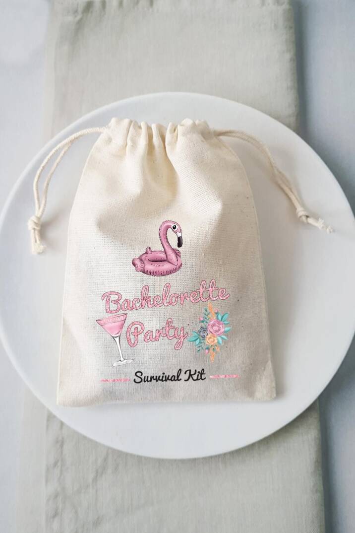 Bachelorette Party  Survival Kit Hangover Kit Kesesi - 10 Adet - 1
