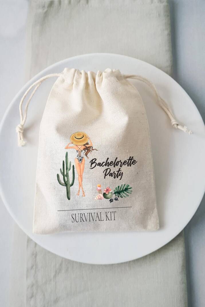 Bachelorette Party  Survival Kit Hangover Kit Kesesi - 10 Adet - 1