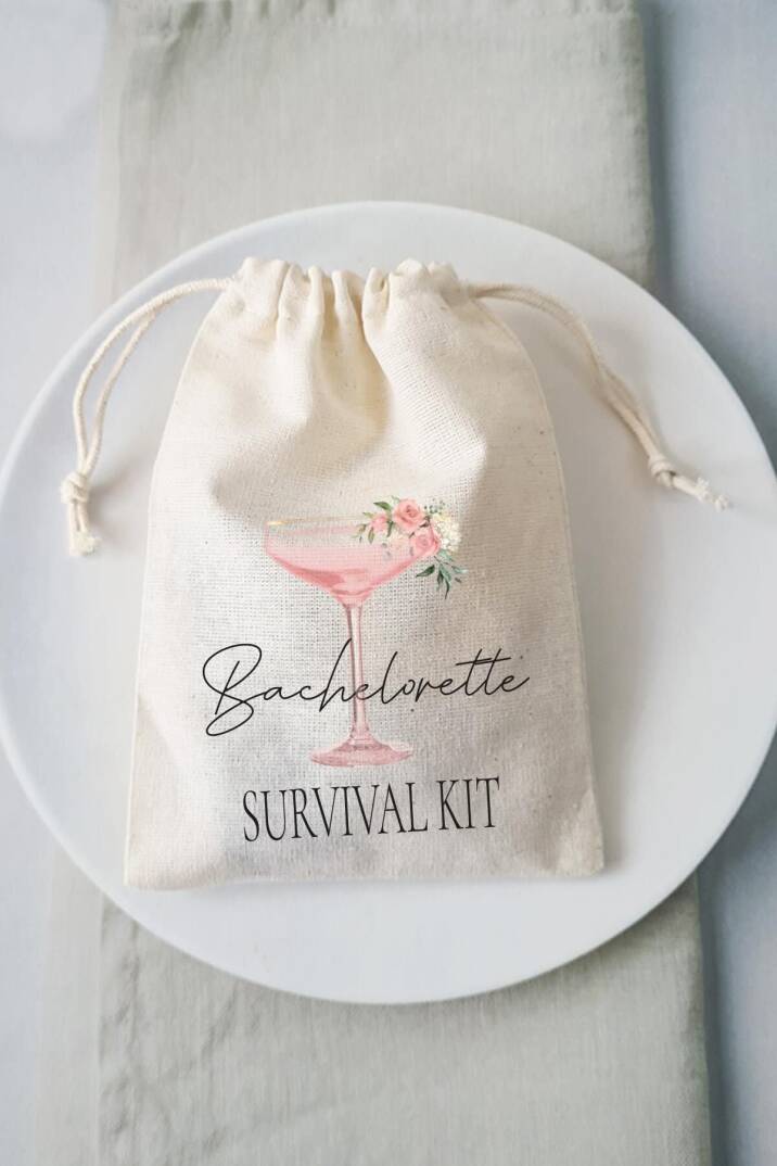 Bachelorette Party Survival Kit Hangover Kit Kesesi - 10 Adet - 1