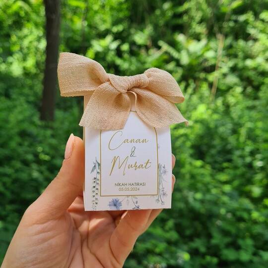 Bahar Çiçekleri Konsept Özel Kesim Kutulu Bubble Mum Hediyelik - 3