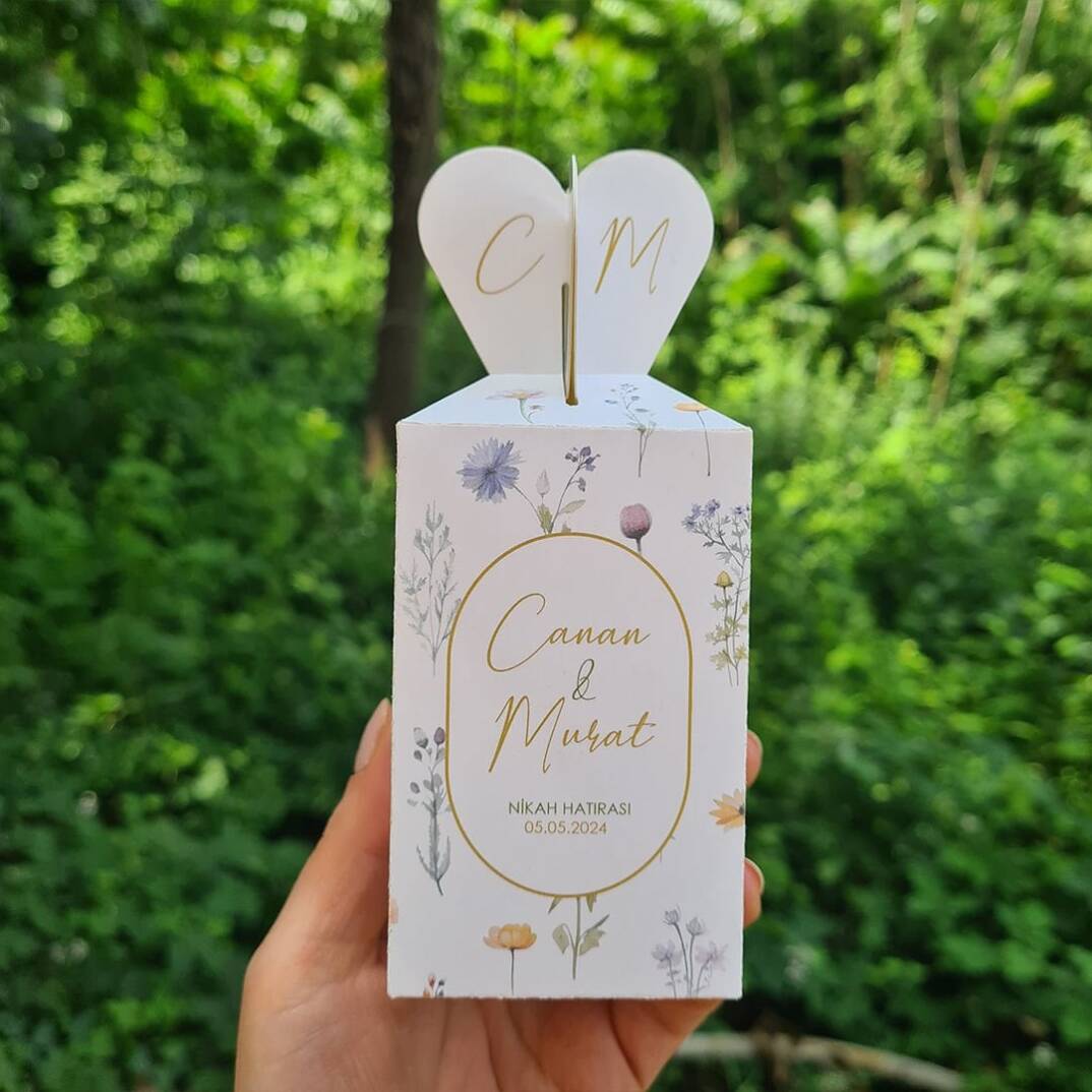 Bahar Çiçekleri Konsept Yapay Çiçek Süslemeli Konsept Mum Hediyelik - 2
