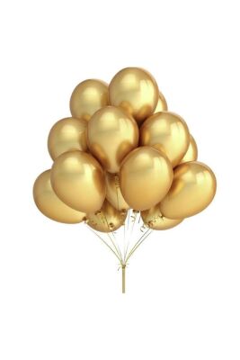 Balon Metalik Gold (10 Adet)