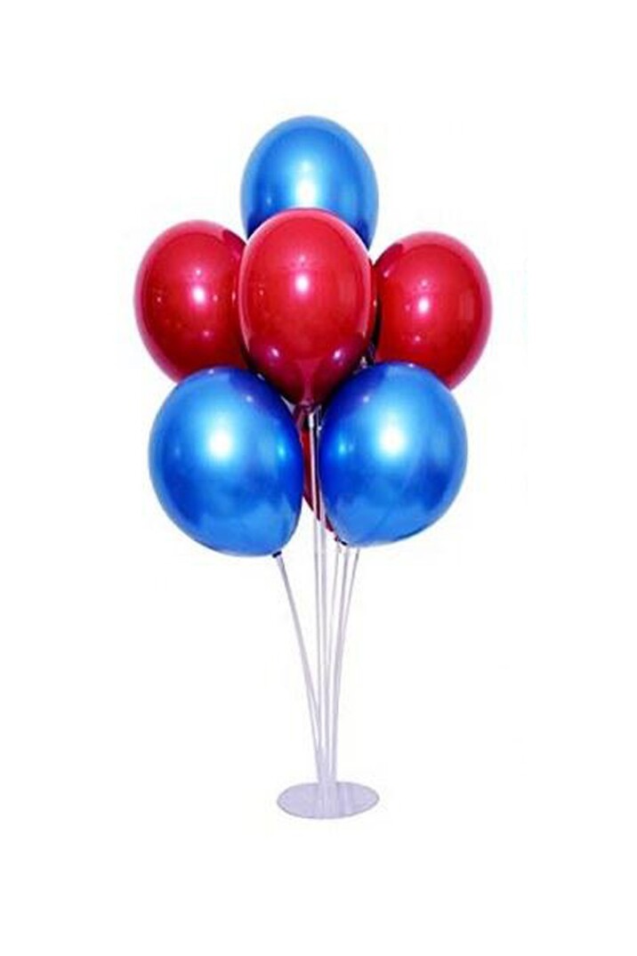 Balon Standı 7li 75cm Ayaklı Şeffaf Balon Süsleme Standı - 2