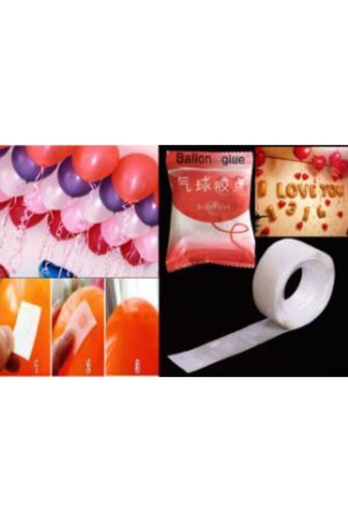 Balon Yapıştırma Aparatı Sticker Damla Modeli 100 Adet - 2