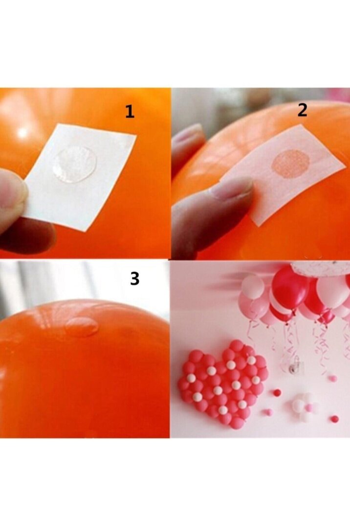 Balon Yapıştırma Aparatı Sticker Damla Modeli ( 1,2 Cm) - 2