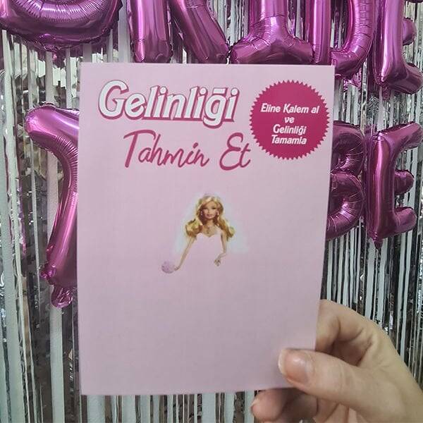 Barbie Gelinliği Tamamla Oyun Kartı - 1