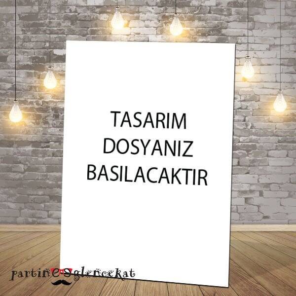 Baskılı Karşılama Panosu - Kendi Tasarımını Yükle - 1