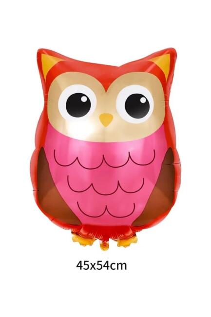 Baykuş Folyo Balon Woodland Tema Doğum Günü 54cm - 2