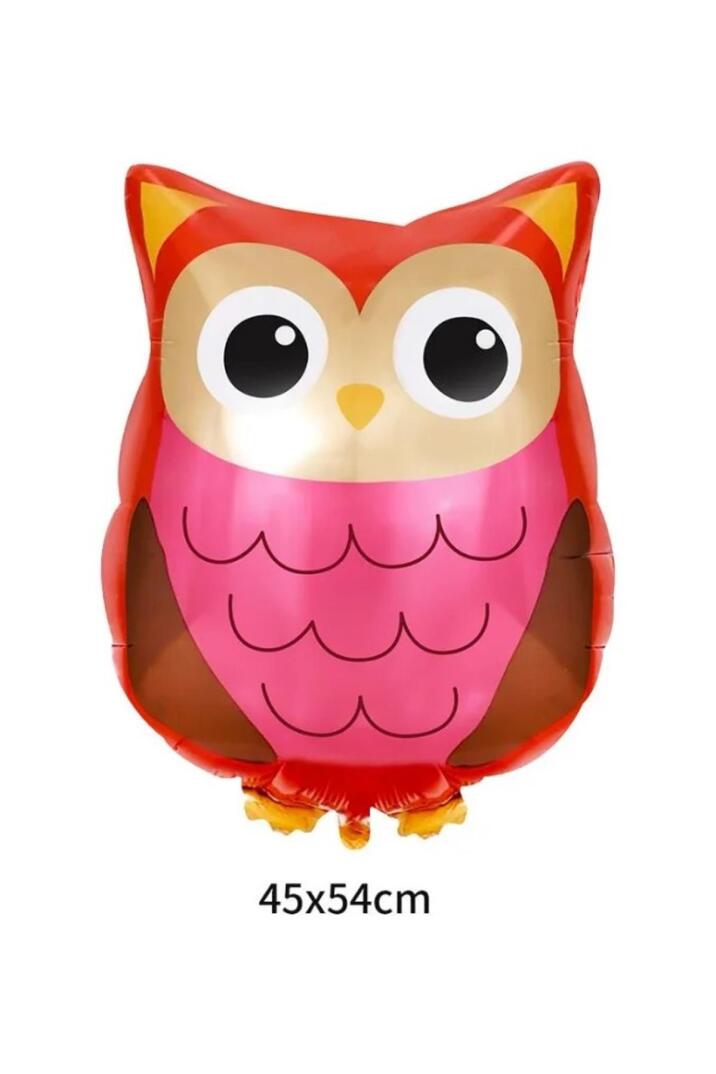 Baykuş Folyo Balon Woodland Tema Doğum Günü 54cm - 2