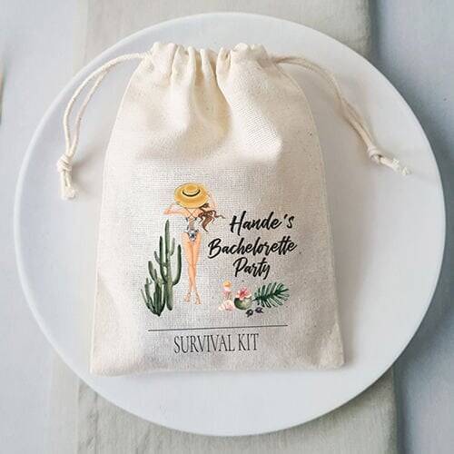 Beach Party Bachelorette Party Hangover Kit Kesesi - 1