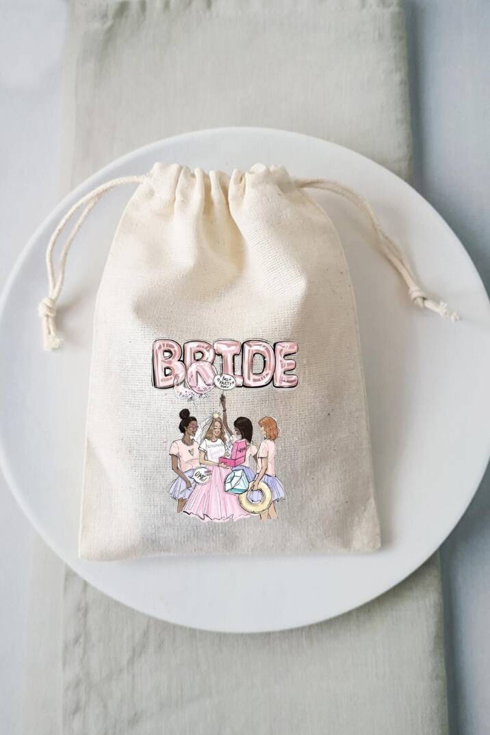 Bekarlığa Veda Partisi Hediye Kesesi Hangover Kit Bride To Be Parti Baskılı Kese - 1