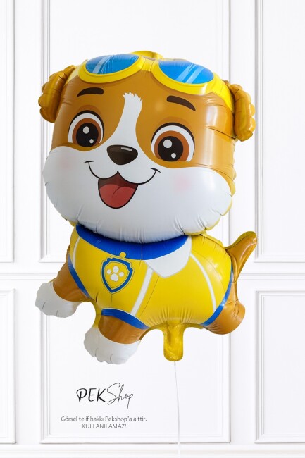 Bekçi Köpeği Folyo Balon Paw Patrol Rubble Balon - 1