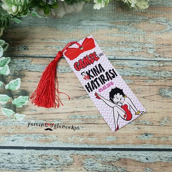 Betty Boop Konseptli Hediyelik Kitap Ayracı - 1