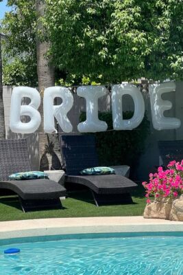 Beyaz Bride Balon 1 Metre Dev Bride Balonu Beyaz Renk Bride Parti Balonu - 4
