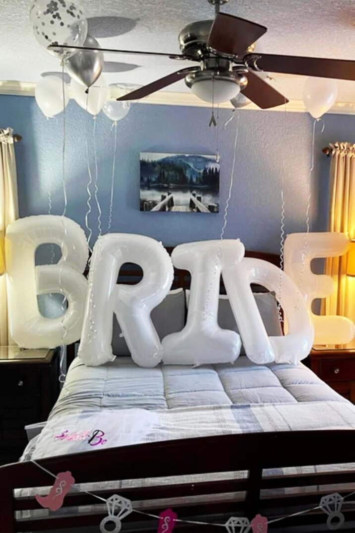 Beyaz Bride Balon 1 Metre Dev Bride Balonu Beyaz Renk Bride Parti Balonu - 5