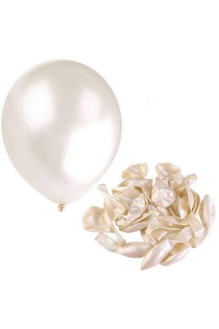 Beyaz Metalik Balon 10'lu - 3