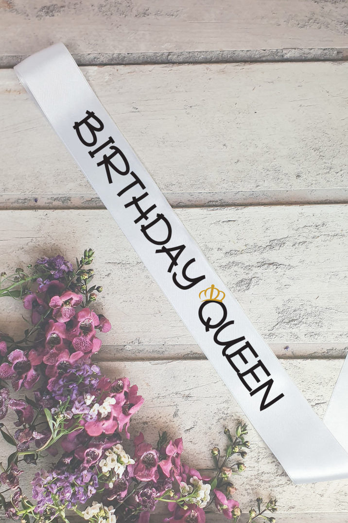 Birthday Queen Doğum Günü Partisi Kuşağı - 1