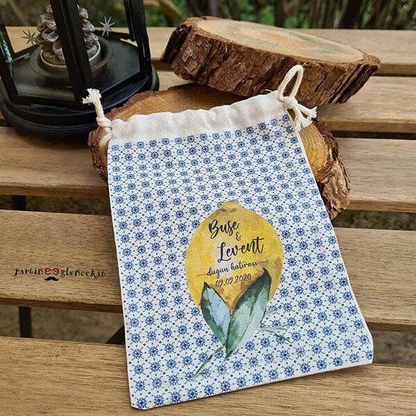 Bleu Blanch Konsept İsimli Baskılı Kese - 1