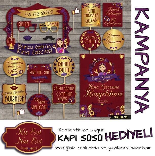 Bordo-Gold Konsept 3'lü Kampanyalı Paket - 1