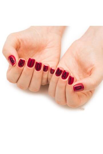 Bride - Gelin Geçici Tırnak Dövmesi - Nail Tattoo - 2