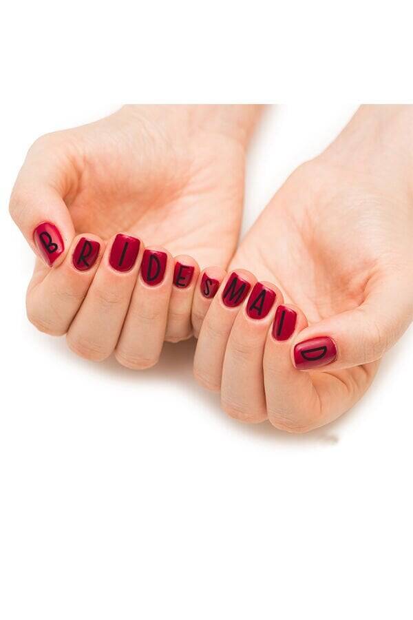 Bride - Gelin Geçici Tırnak Dövmesi - Nail Tattoo - 2