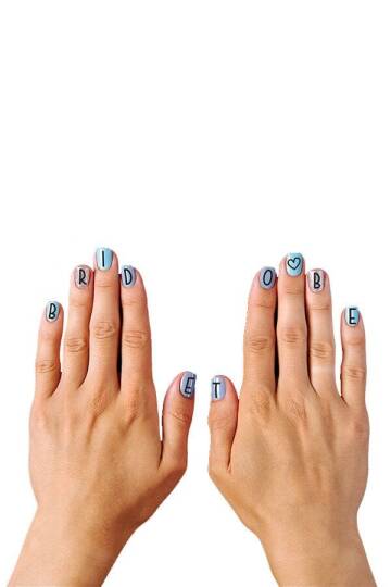 Bride - Gelin Geçici Tırnak Dövmesi - Nail Tattoo - 3