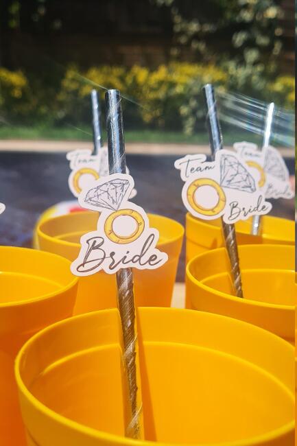 Bride Pipet Seti Tektaş Konsept Bekarlığa Veda Bride Party Süslü Pipet Takımı 5 li - 1