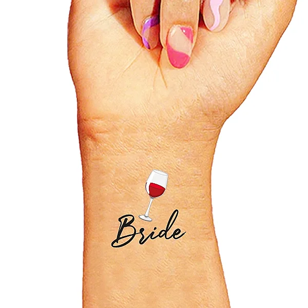 Bride Şarap Konsept Dövme - 1