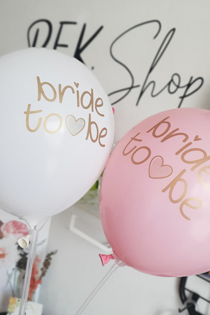 Bride To Be Balonları - Pembe Beyaz 6'lı Paket - 3