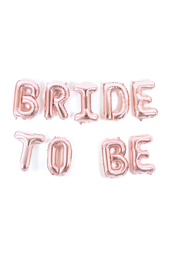 Bride To Be Rose Gold Folyo Balon Seti Bekarlığa Veda Balonu - 1