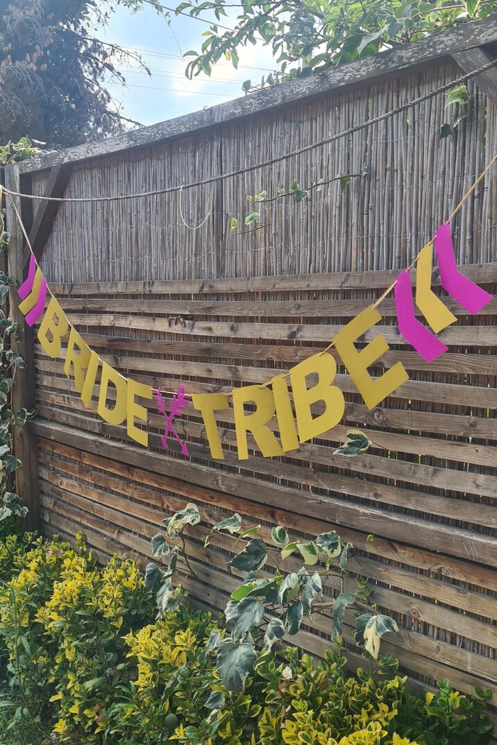 Bride Tribe Banner Bride Party Yazı Duvar Süsü - 2